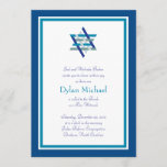 Bar Mitzvah Invitation | Woven Star<br><div class="desc">A simple,  elegant design for your son's special occasion! Includes plenty of room for text customisation. See matching reception card and RSVP. 



 



 


com</div>