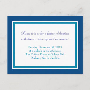 Bar Mitzvah Invitation   Woven Star Reception Card