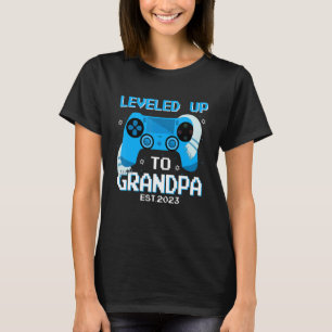 Bar Mitzvah Levelled Up To Grandpa Est 2023 New Gr T-Shirt