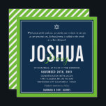 BAR MITZVAH modern nfl seattle football green navy Invitation<br><div class="desc">by kat massard >>> kat@simplysweetPAPERIE.com <<< CONTACT ME for custom wording or to add any lines in Hebrew Love the design, but would like to see some changes - another colour scheme, product, add a photo or adapted for a different occasion - no worries simply contact me - I am...</div>