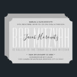 BAR MITZVAH modern overlay typography boy grey Invitation<br><div class="desc">by kat massard >>> kat@simplysweetPAPERIE.com <<< CONTACT ME for custom wording or to add any lines in Hebrew Love the design, but would like to see some changes - another colour scheme, product, add a photo or adapted for a different occasion - no worries simply contact me - I am...</div>