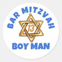 Bar Mitzvah Modern Star of David 