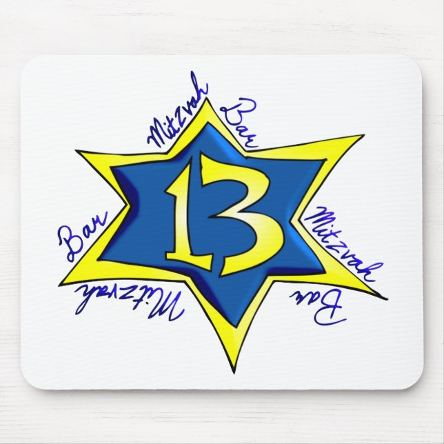 Bar MItzvah Mouse Mat (Front)