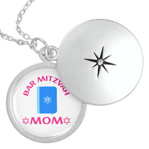 Bar Mitzvah Mum , Bar Mitzvah, Star of David  Locket Necklace