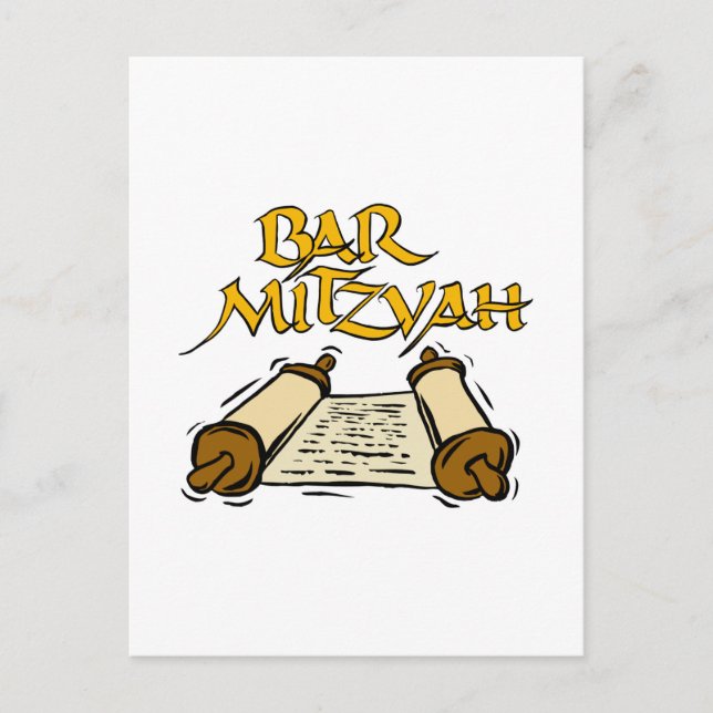 Bar Mitzvah Postcard (Front)