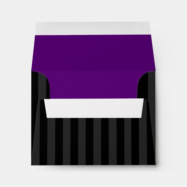 Bar Mitzvah Purple and Black Soccer Ball Envelopes (Back (Bottom))