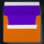 Bar Mitzvah Purple and Orange on Any Colour Envelope<br><div class="desc">Bar Mitzvah and Bat Mitzvah invitation sets designed by Umua. Printed and shipped by Zazzle or its partners.</div>