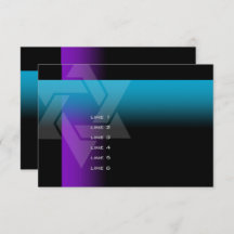 Bar Mitzvah Purple and Turquoise on Any Colour