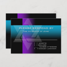 Bar Mitzvah Purple and Turquoise on Any Colour