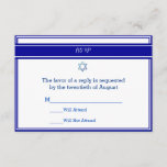 Bar Mitzvah Response Cards<br><div class="desc">Customise the text for these contemporary Bar Mitzvah response cards.

2016 by Mark Thaler</div>