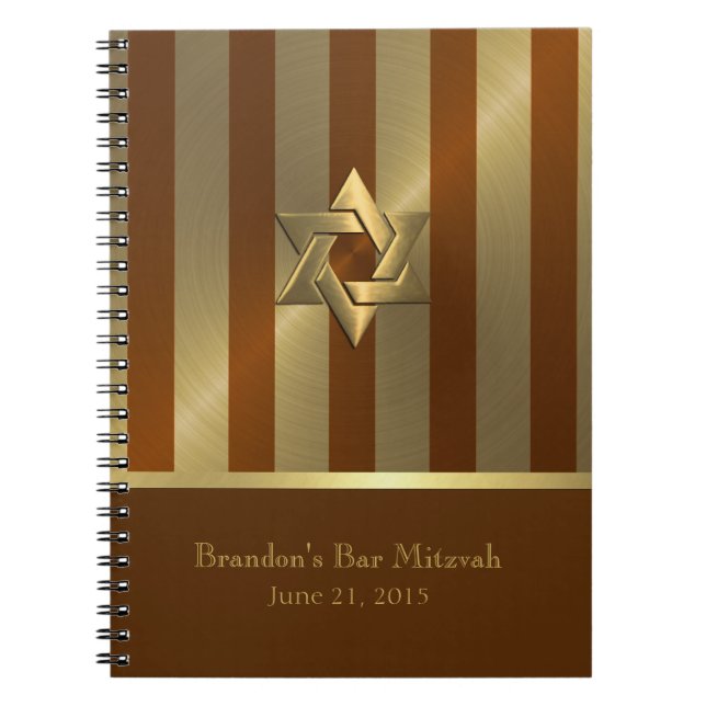 Bar Mitzvah RSVP Tracker Notebook/Guest Book (Front)