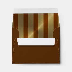 Bar Mitzvah Rust and Gold Stripe Star of David Envelopes