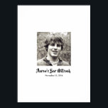 Bar Mitzvah Sign In Party Board Poster<br><div class="desc">Sign in party poster for a Bar Mitzvah. Customise with your photo and name of boy. Use a marker to write messages at the party. Thank you for looking at Happy Foods Designs!</div>