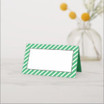 BAR MITZVAH simple modern bold block black green Place Card<br><div class="desc">by kat massard >>>   https://linktr.ee/simplysweetpaperie <<< 
An on trend,  cute design for your Event Reception PLACE CARDS.
Hand write guests names and add table number
 TIP :: 1. To change/move graphics & fonts and add more text - hit the "customise it" button</div>