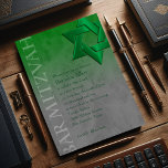 Bar Mitzvah Stylish Green Star of David Ombre Invitation<br><div class="desc">Bar Mitzvah and Bat Mitzvah invitation sets designed by Umua. Printed and shipped by Zazzle or its partners.</div>