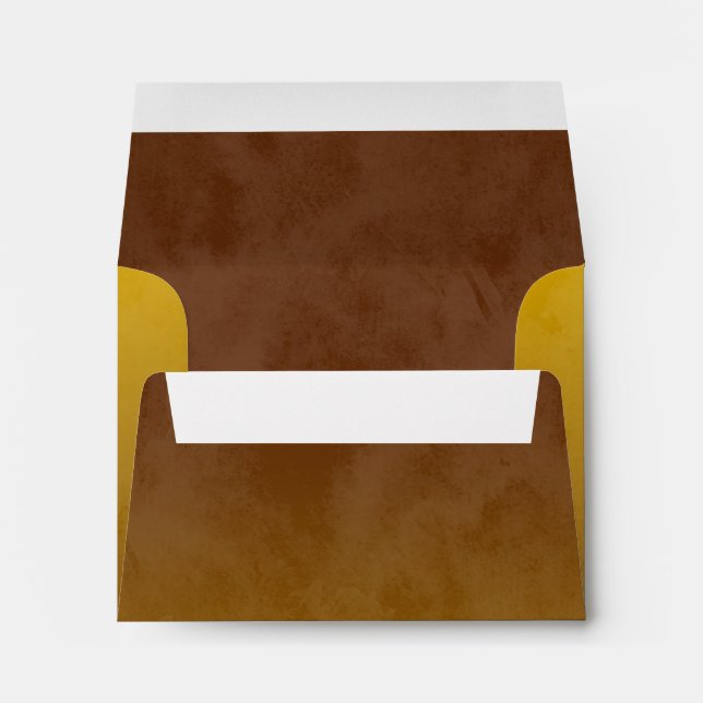Bar Mitzvah Stylish Yellow Star of David Ombre Envelope (Back (Bottom))