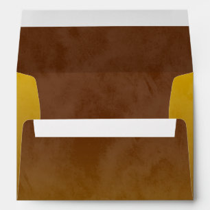 Bar Mitzvah Stylish Yellow Star of David Ombre Envelope