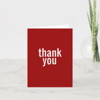Bar Mitzvah Thank You Cards {Red}