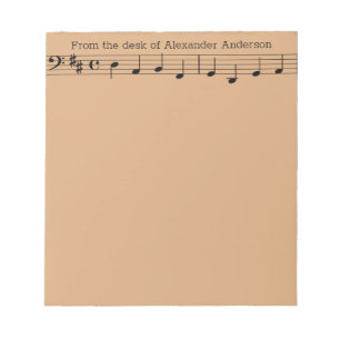 Bar of Music Personalise Notepad