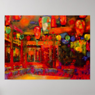 Bar Olympia, 1928 colourful fine art painting Poster