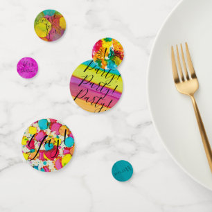 Bar or Bat Mitzvah Confetti Splash of Colour