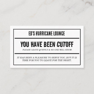 Bar Pub Cutoff Cards
