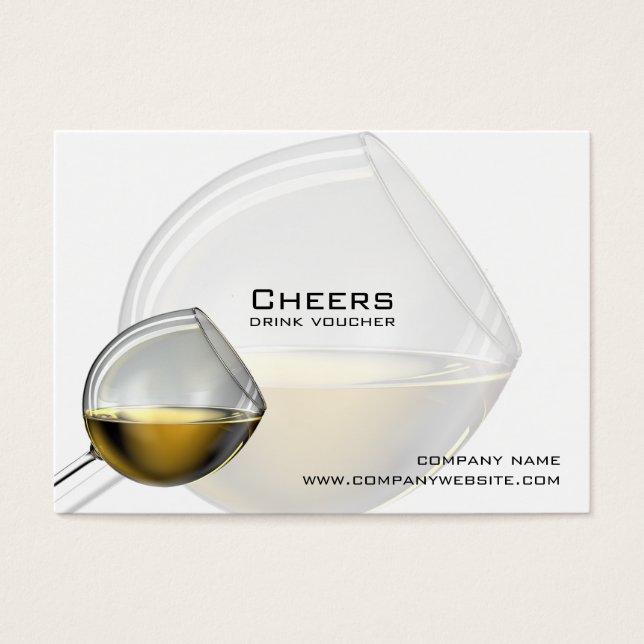 Bar, Restaurant or Winery Drink Vouchers (Front)