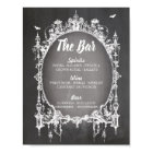 Bar Rustic Gothic Halloween Sign Wedding Reception