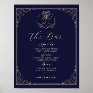 Bar Sign Tarot Sign Wedding Reception Stars Hearts