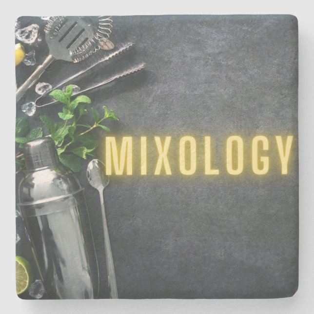 Bar Tools Mixology Stone Coaster (Front)