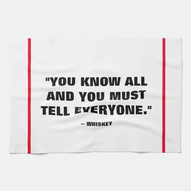 Bar Towel - Whiskey (Horizontal)