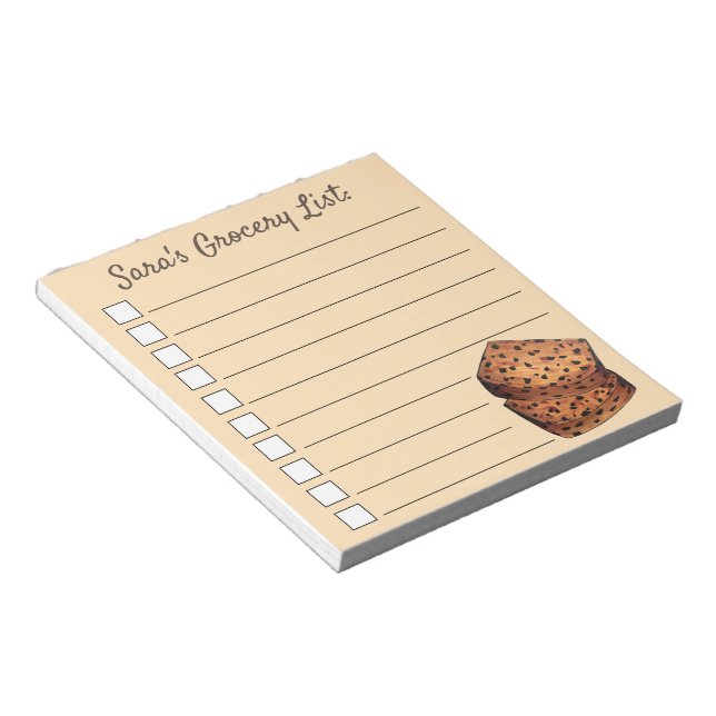 Bara Brith Welsh Speckled Bread Fruit Loaf UK Food Notepad (Angled)