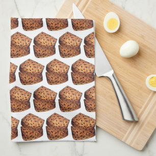Bara Brith Welsh Speckled Bread Fruit Loaf UK Food Tea Towel