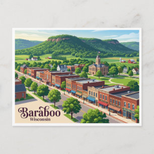 Baraboo Wisconsin Postcard