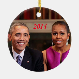 Barack and Michelle 2014 - Ornament