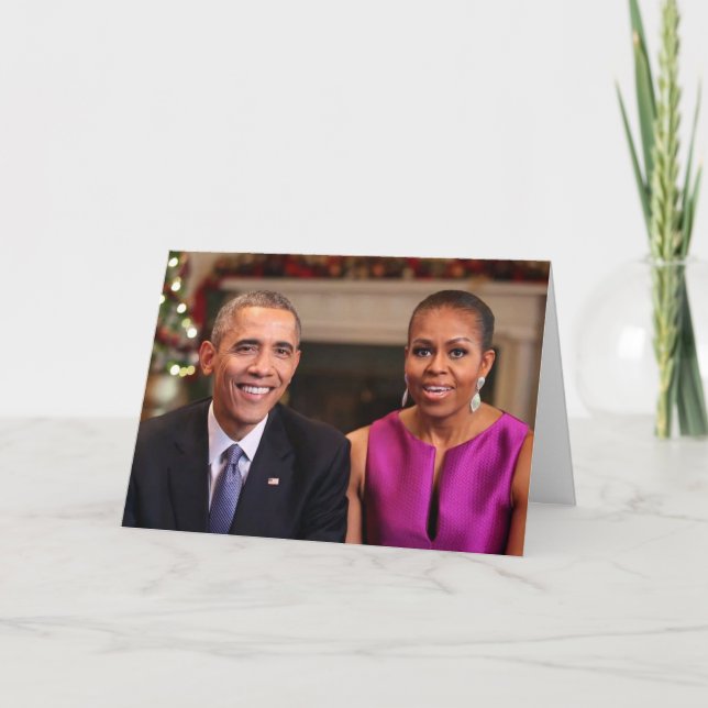 Barack and Michelle 2014 WA - Greeting Card (Front)