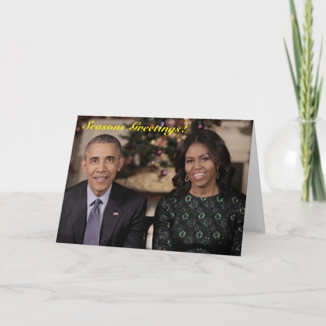 Barack and Michelle 2015 WA - Greeting Card (Front)