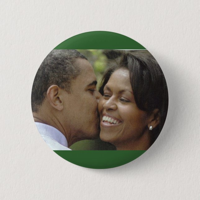 BARACK AND MICHELLE OBAMA BUTTON (Front)