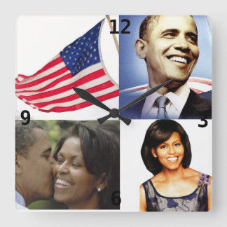 BARACK AND MICHELLE OBAMA clock