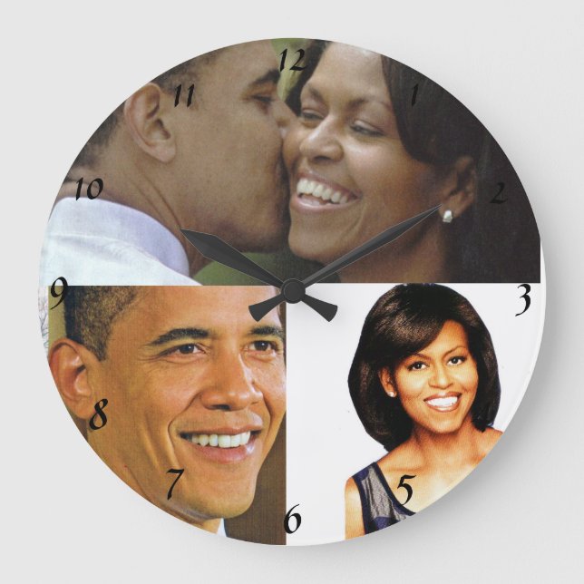 BARACK AND MICHELLE OBAMA clock (Front)