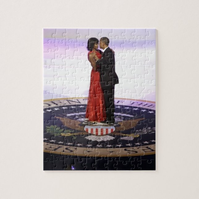 Barack and Michelle Obama Jigsaw Puzzle (Vertical)