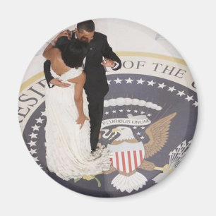 Barack and Michelle Obama Magnet