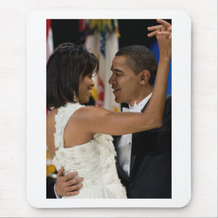 Barack and Michelle Obama Mouse Mat
