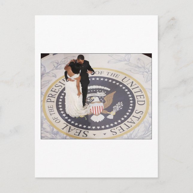 Barack and Michelle Obama Postcard (Front)