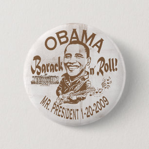 Barack and Roll 2009 Inauguration Button