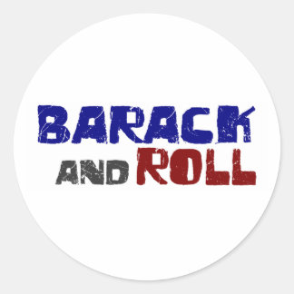 Barack And Roll Classic Round Sticker
