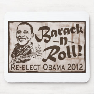 Barack and Roll Obama 2012 Gear Mouse Mat