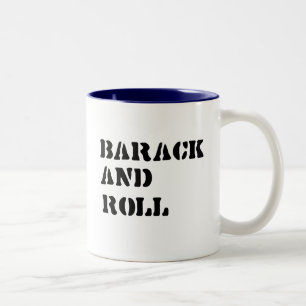 Barack and Roll T-shirt Two-Tone Coffee Mug