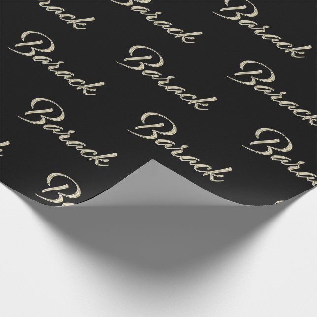 Barack First Name Name of Fine Gift Paper (Corner)