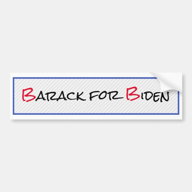 Barack for Biden Bumper Sticker (Front)